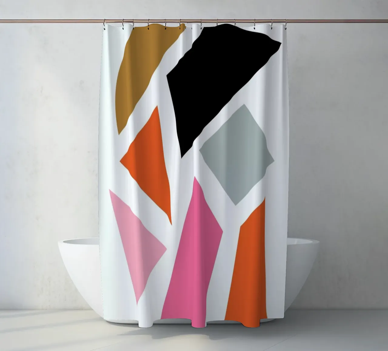 Pieces shower curtain by XOXO Arte