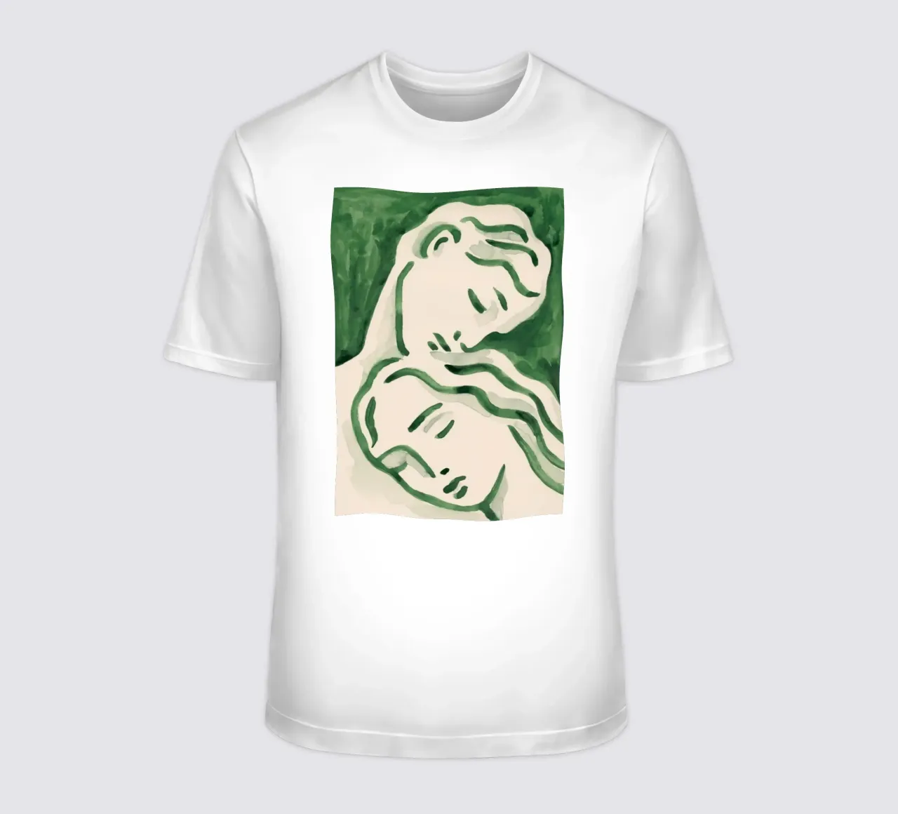 Groene Muurkunst, Smaragd Poster, Abstracte Moderne Muurkunst t-shirt van Boheme