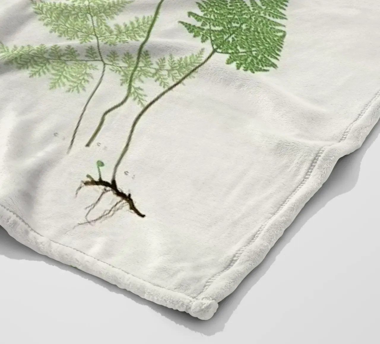 Ferns fleece blanket by Astër