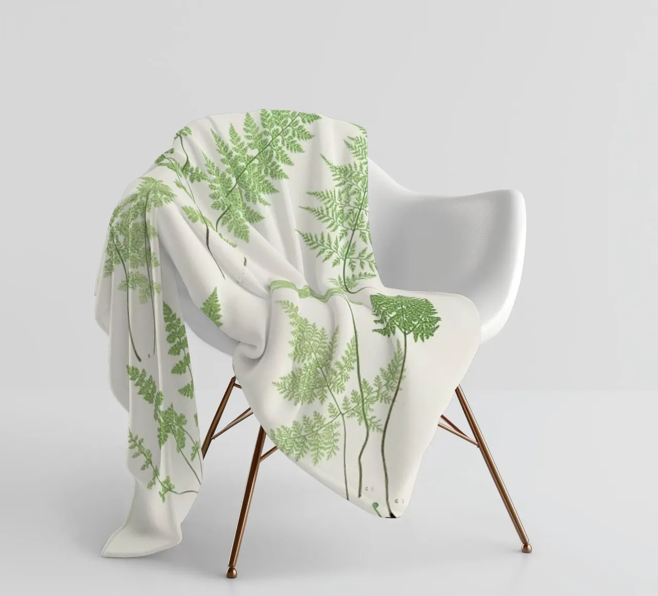 Ferns fleece blanket by Astër