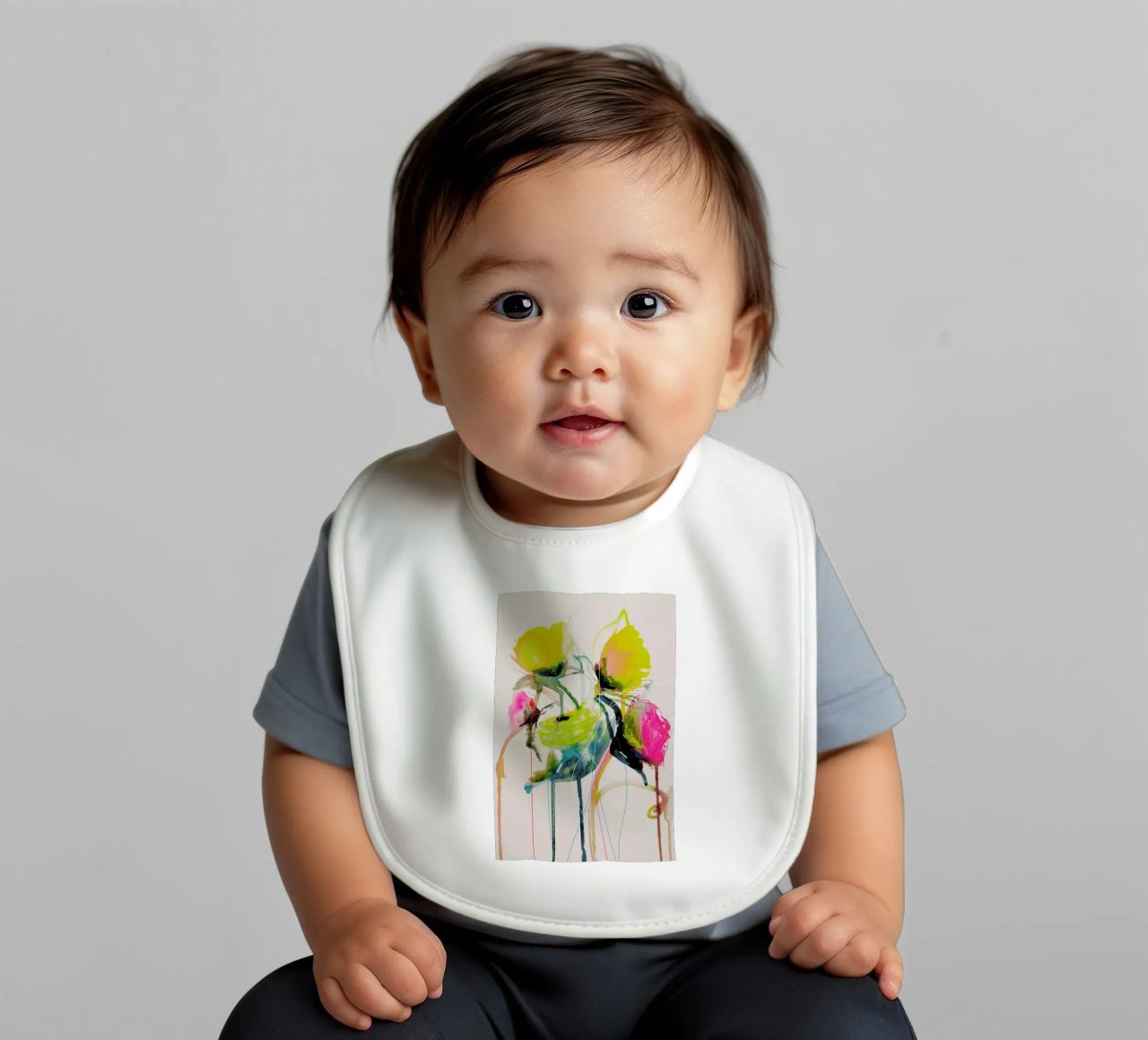 Bloom Series Bright 0919 Babylätzchen von Leigh Viner