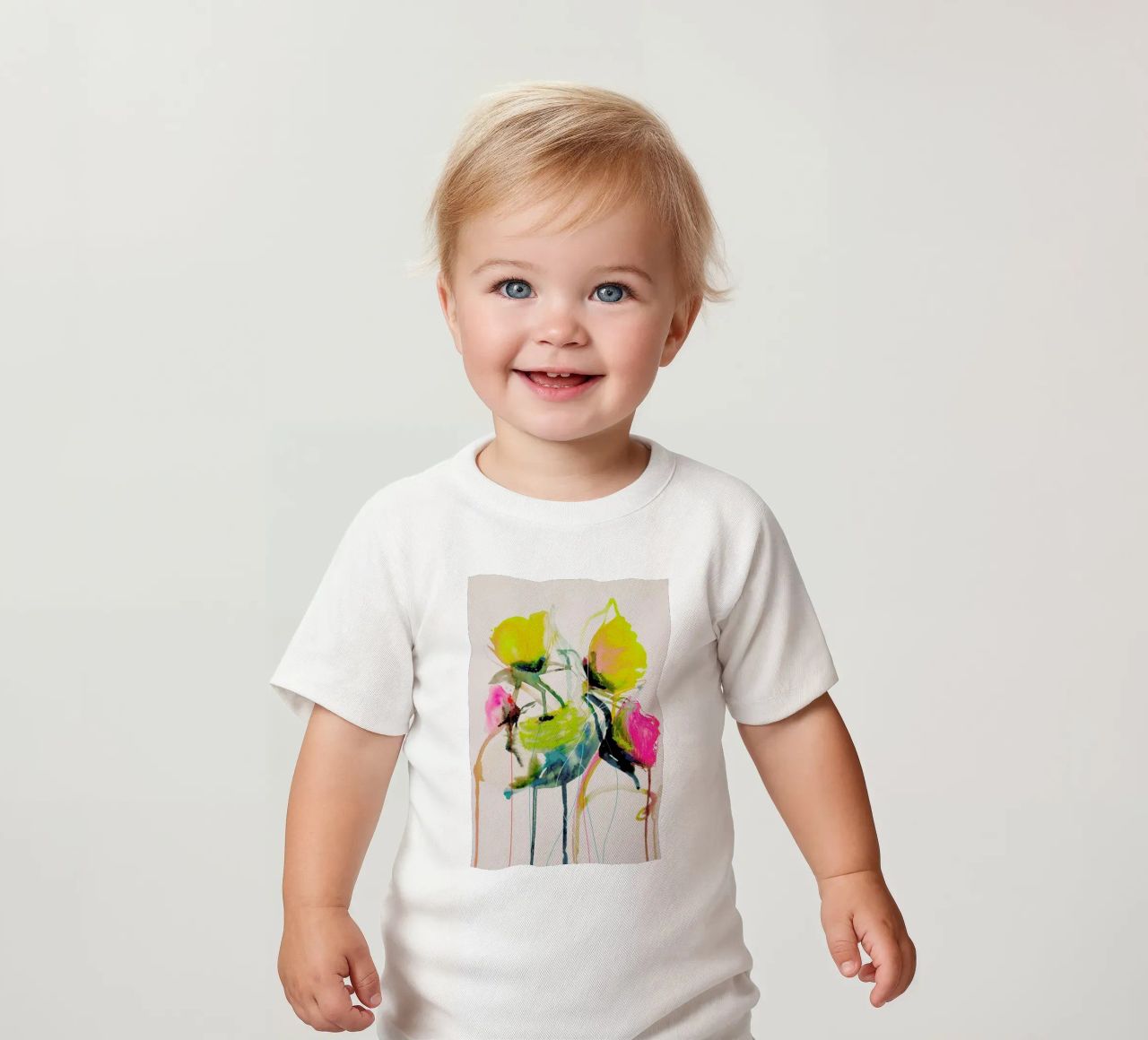 Bloom Series Bright 0919 Baby T-Shirt von Leigh Viner