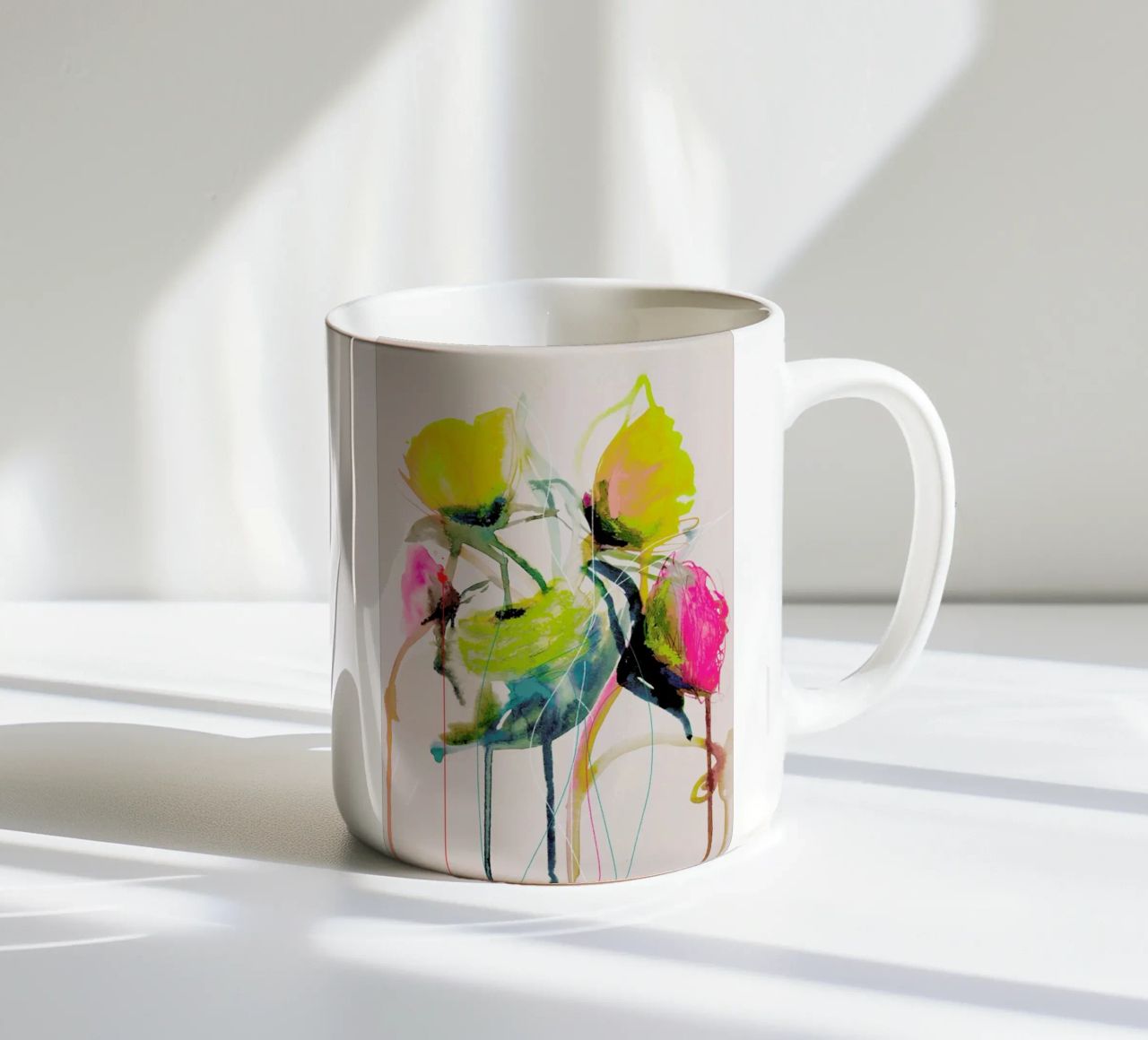 Bloom Series Bright 0919 Keramik Tasse von Leigh Viner