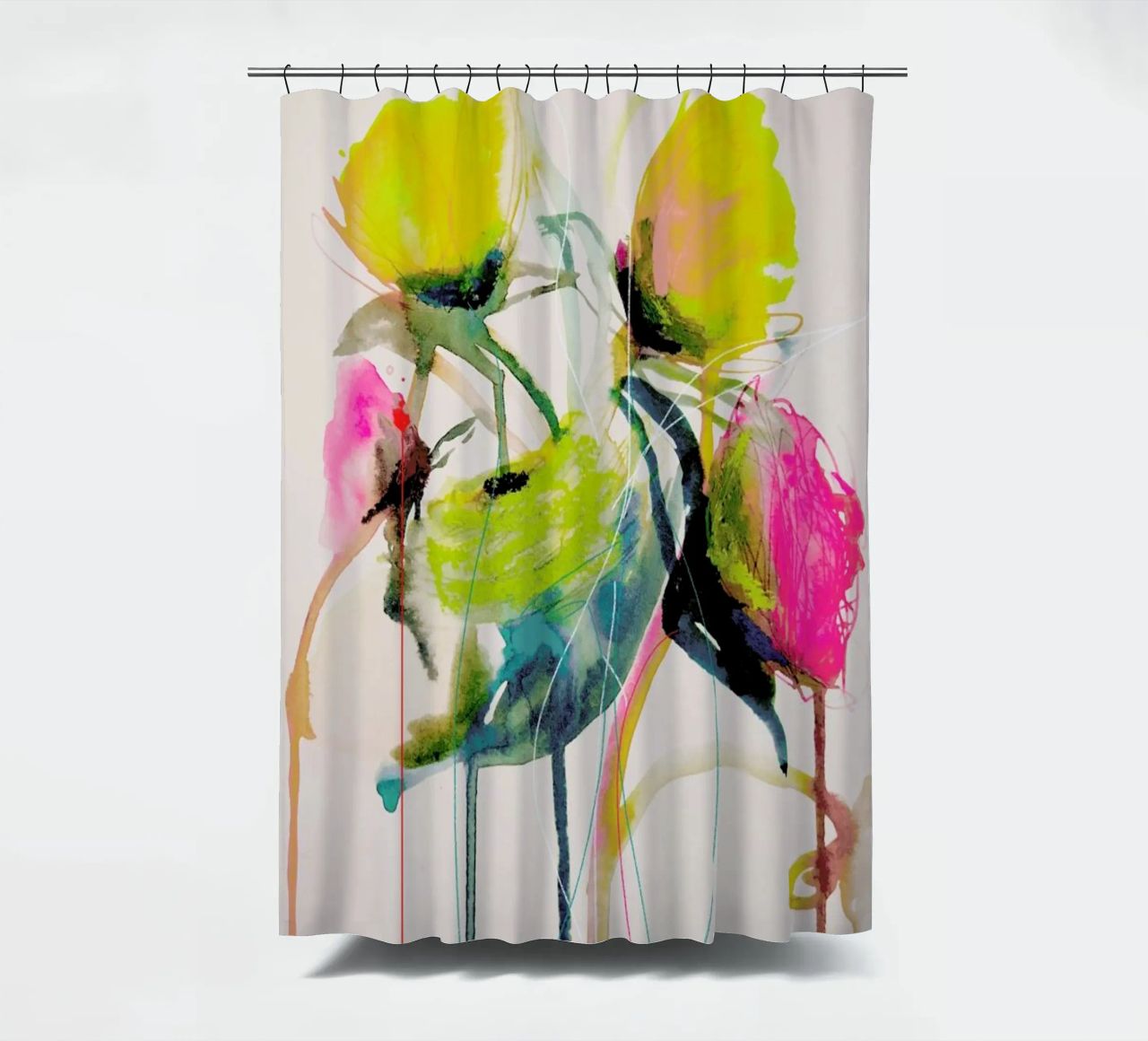 Bloom Series Bright 0919 Duschvorhang von Leigh Viner