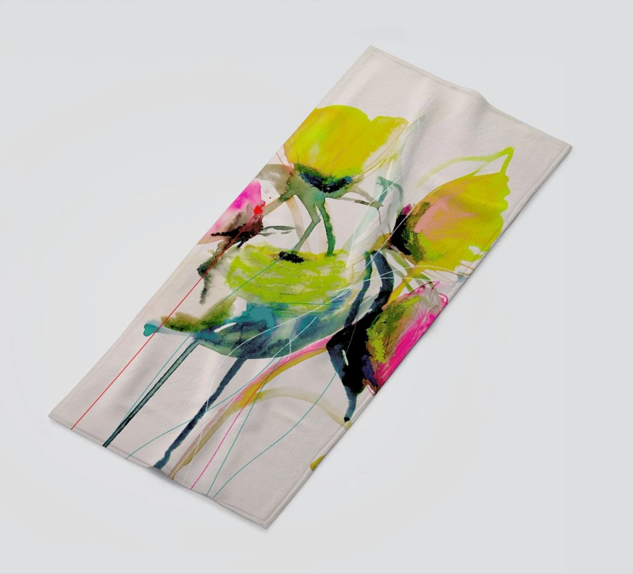 Bloom Series Bright 0919 Strandtuch von Leigh Viner