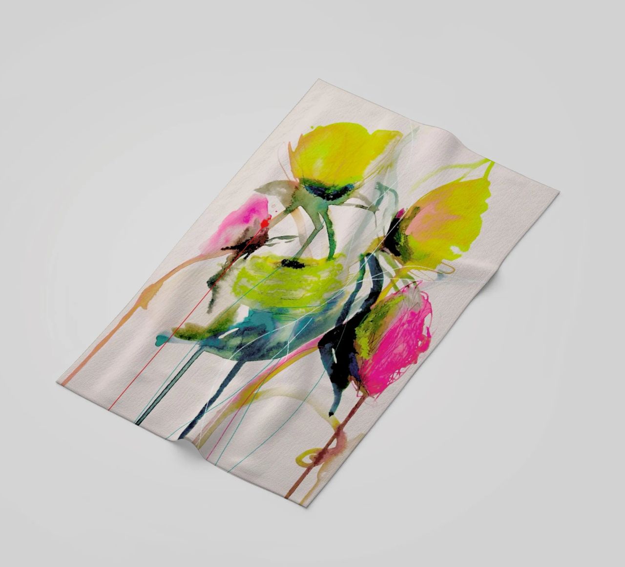 Bloom Series Bright 0919 Strandtuch von Leigh Viner