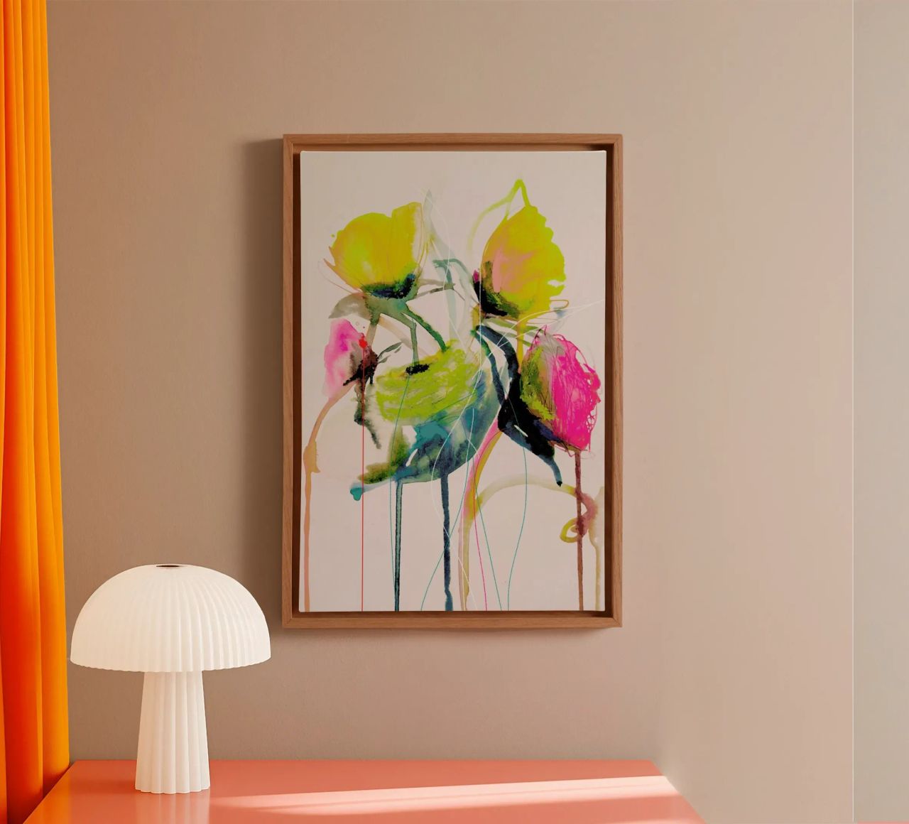 Bloom Series Bright 0919 Leinwand von Leigh Viner