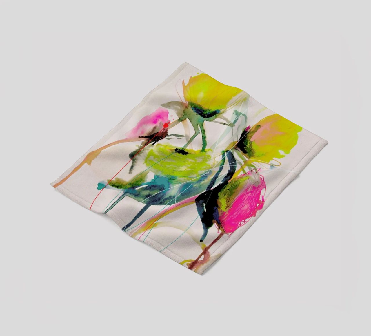 Bloom Series Bright 0919 Fleecedecke von Leigh Viner