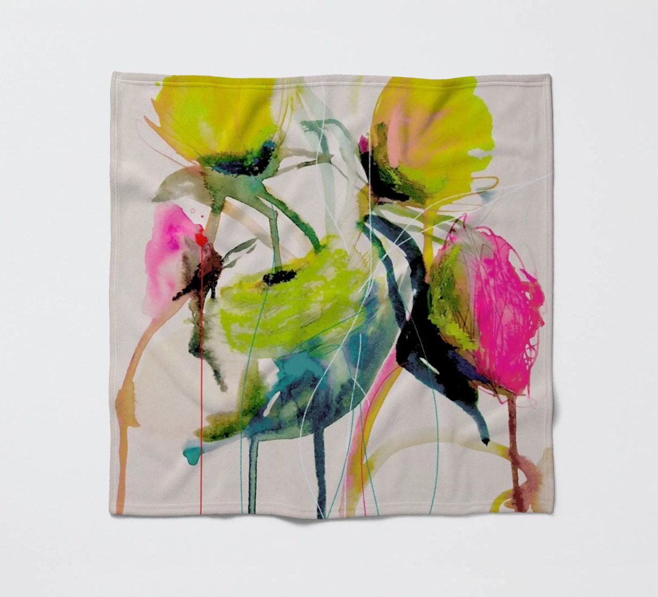 Bloom Series Bright 0919 Fleecedecke von Leigh Viner