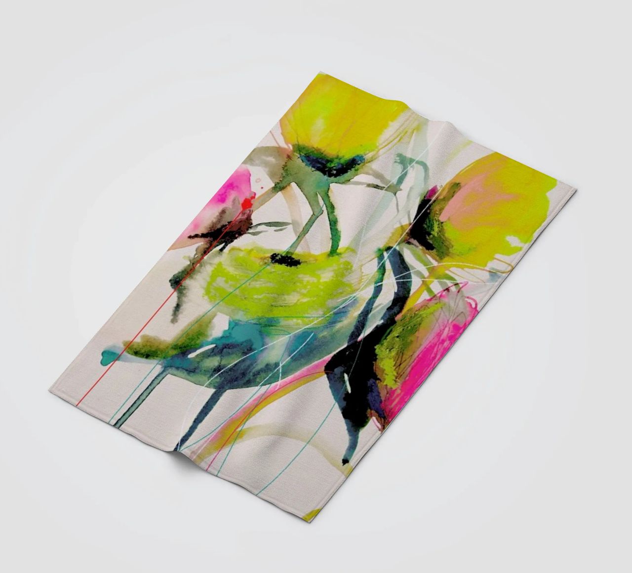 Bloom Series Bright 0919 Fleecedecke von Leigh Viner