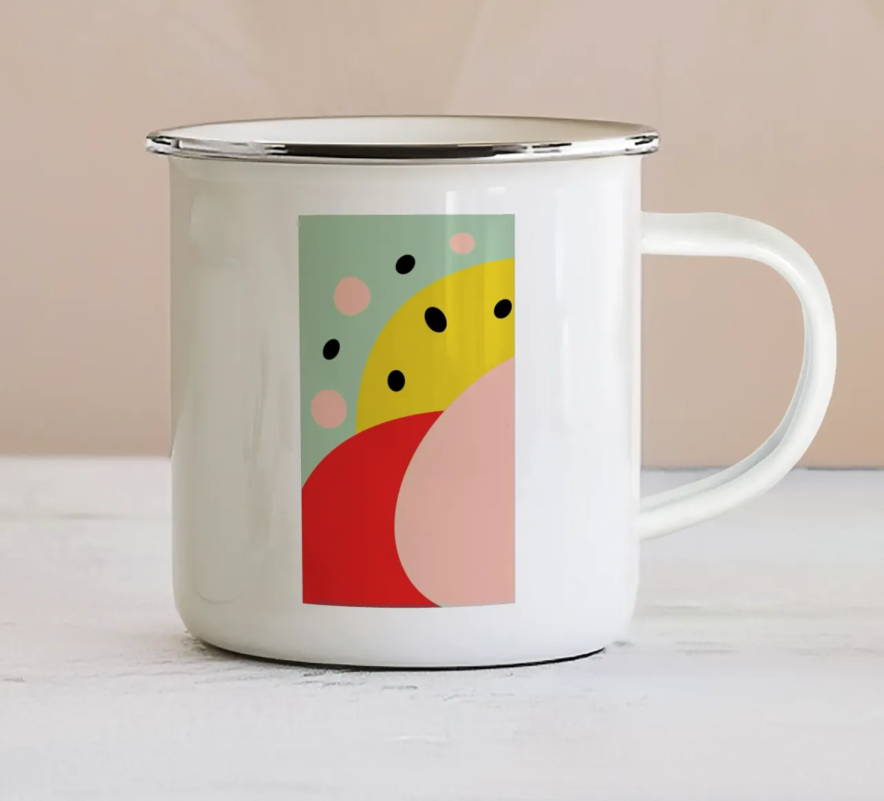 Shine Happy tazza in smalto da XOXO Arte