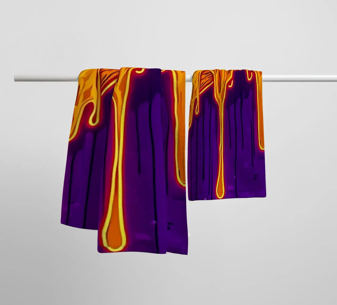 Pizza che cola - Pop Art asciugamano da bagno da ColorCrash Gallery