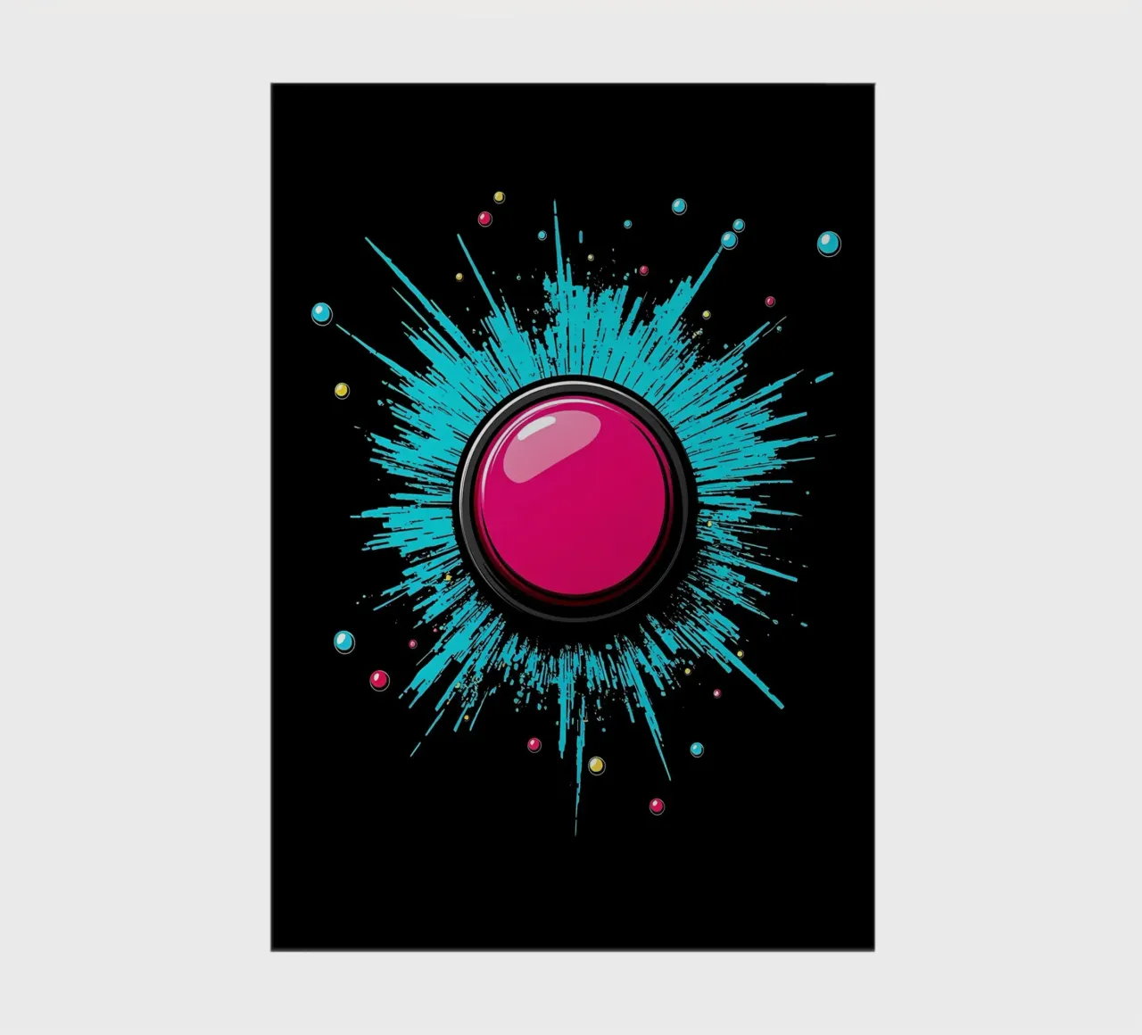 Start Button - Pop Art notebook by ColorCrash Gallery