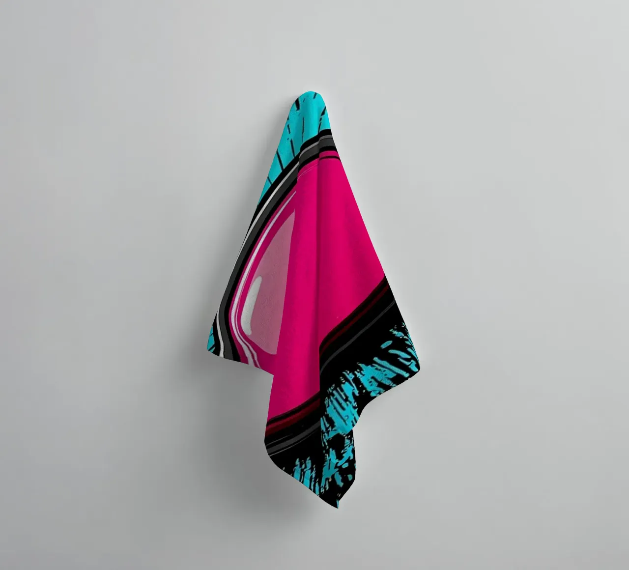 Start Button - Pop Art towel by ColorCrash Gallery