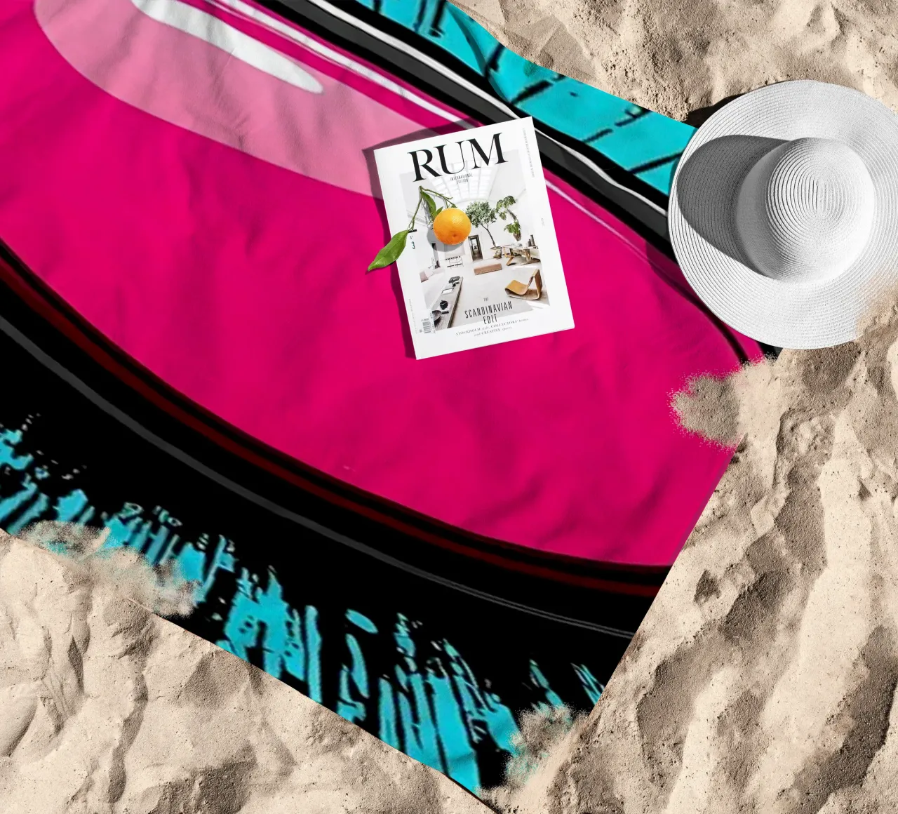 Pulsante di avvio - Pop Art telo mare da ColorCrash Gallery