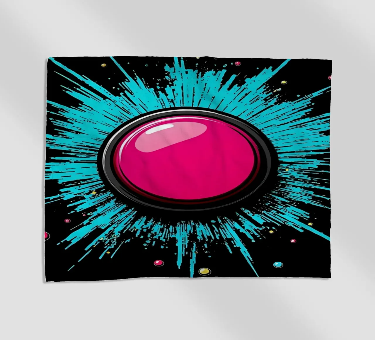 Pulsante di avvio - Pop Art telo mare da ColorCrash Gallery