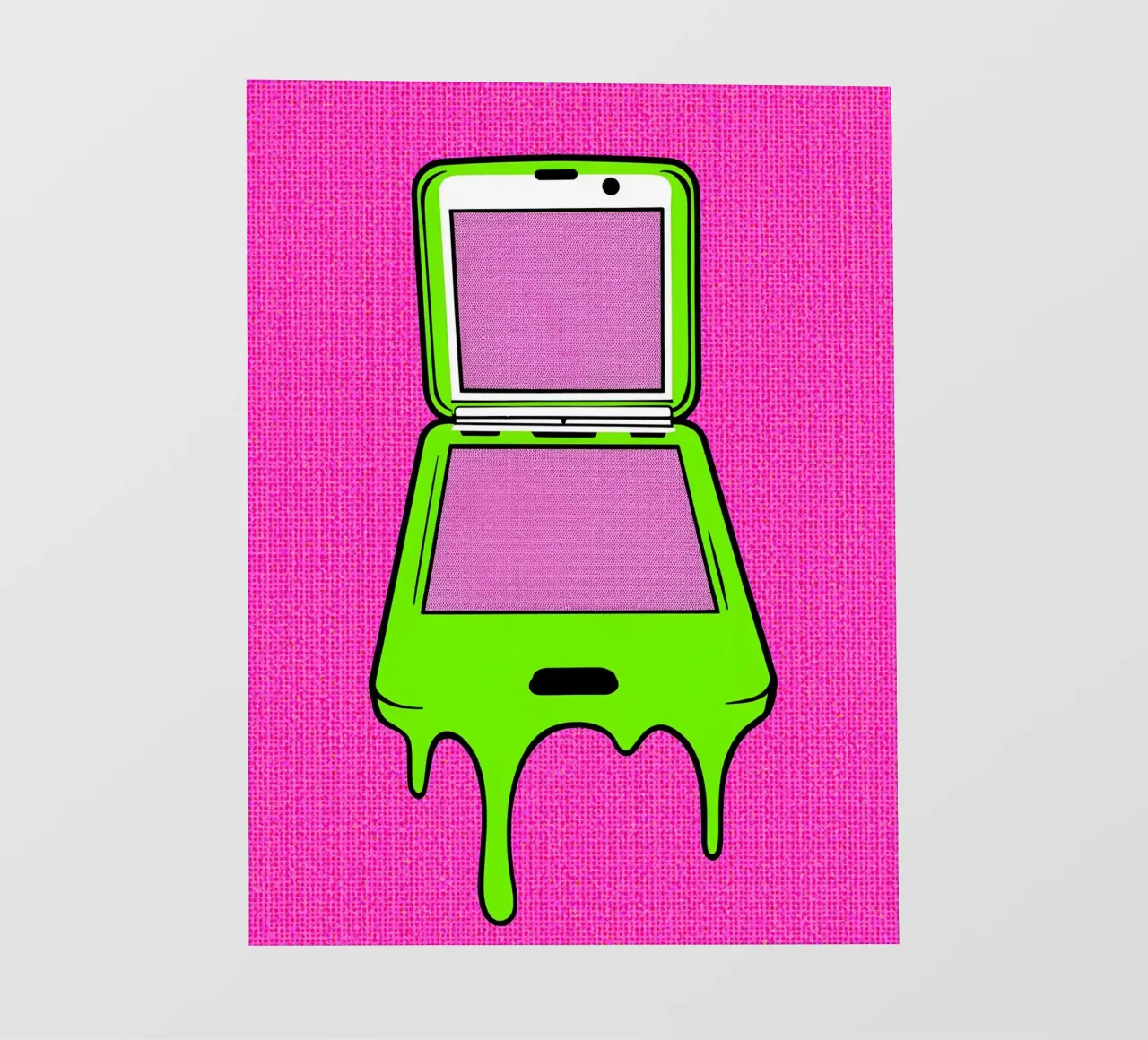 Flip Phone in fusione - Pop Art telo in pvc da ColorCrash Gallery
