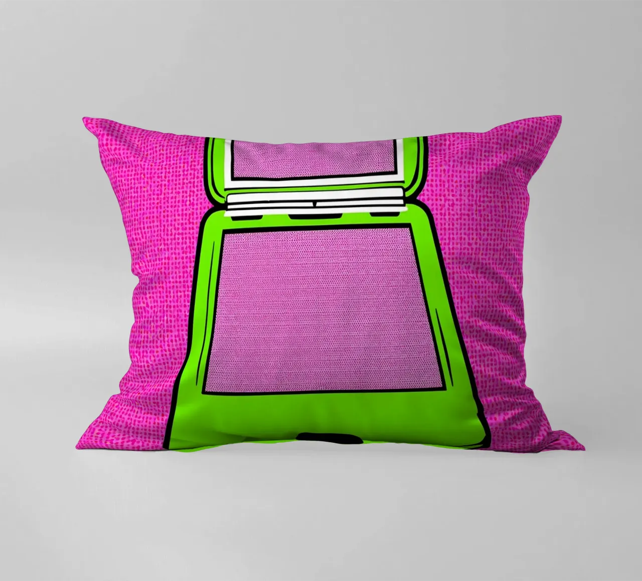 Flip Phone in fusione - Pop Art cuscino da ColorCrash Gallery