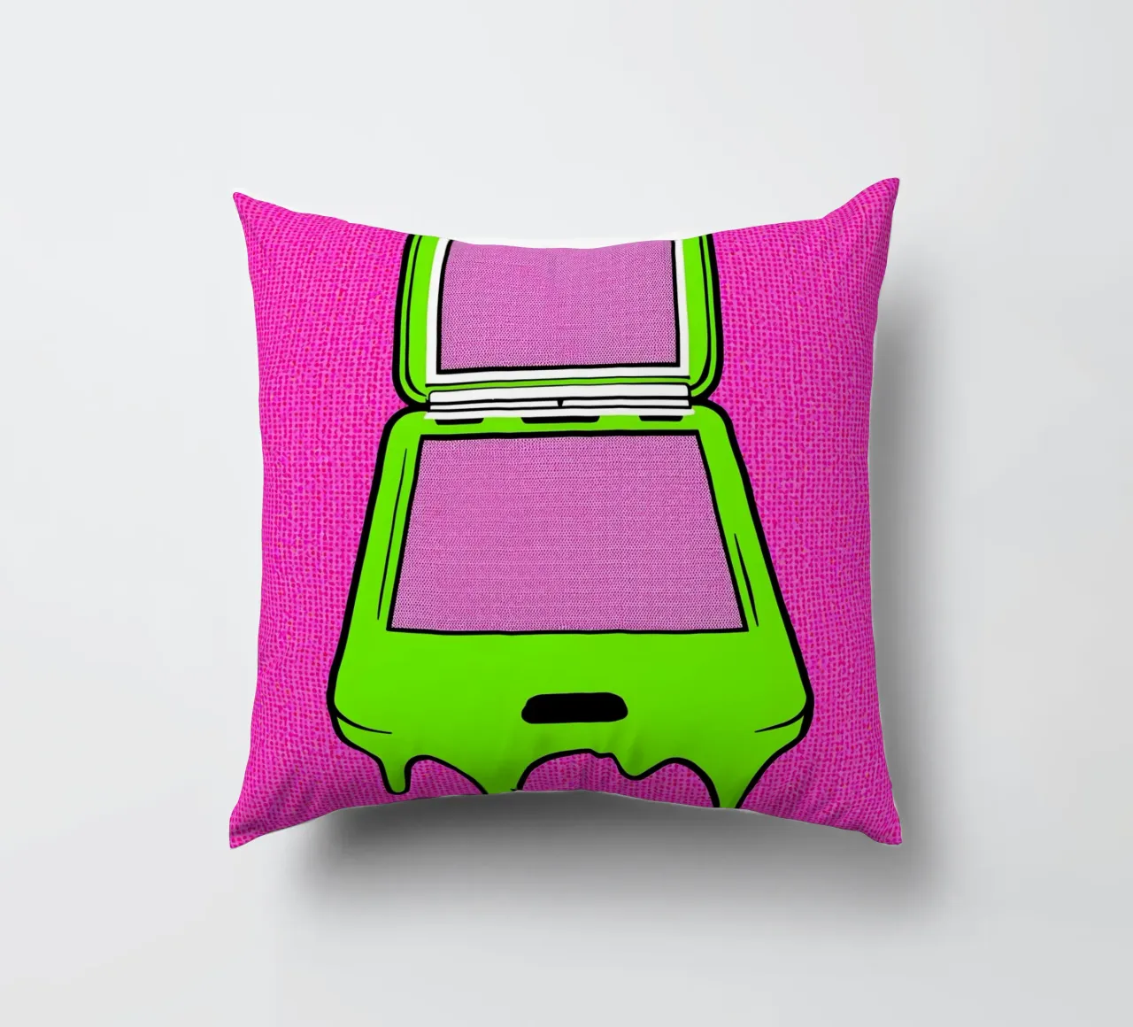 Flip Phone in fusione - Pop Art cuscino da ColorCrash Gallery