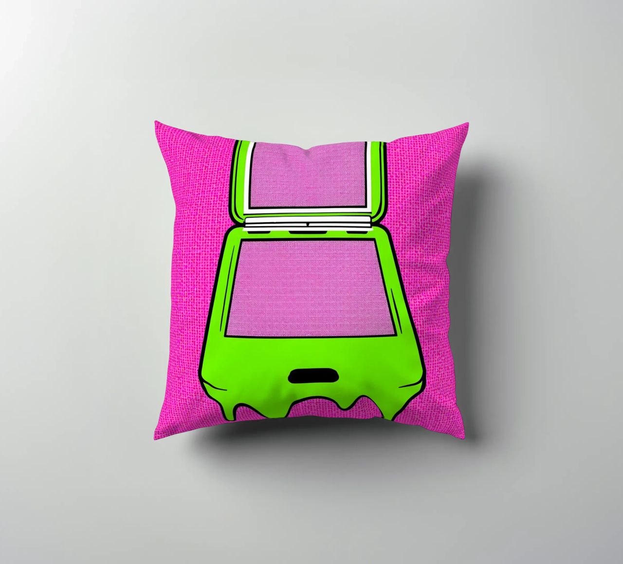 Flip Phone in fusione - Pop Art cuscino da ColorCrash Gallery