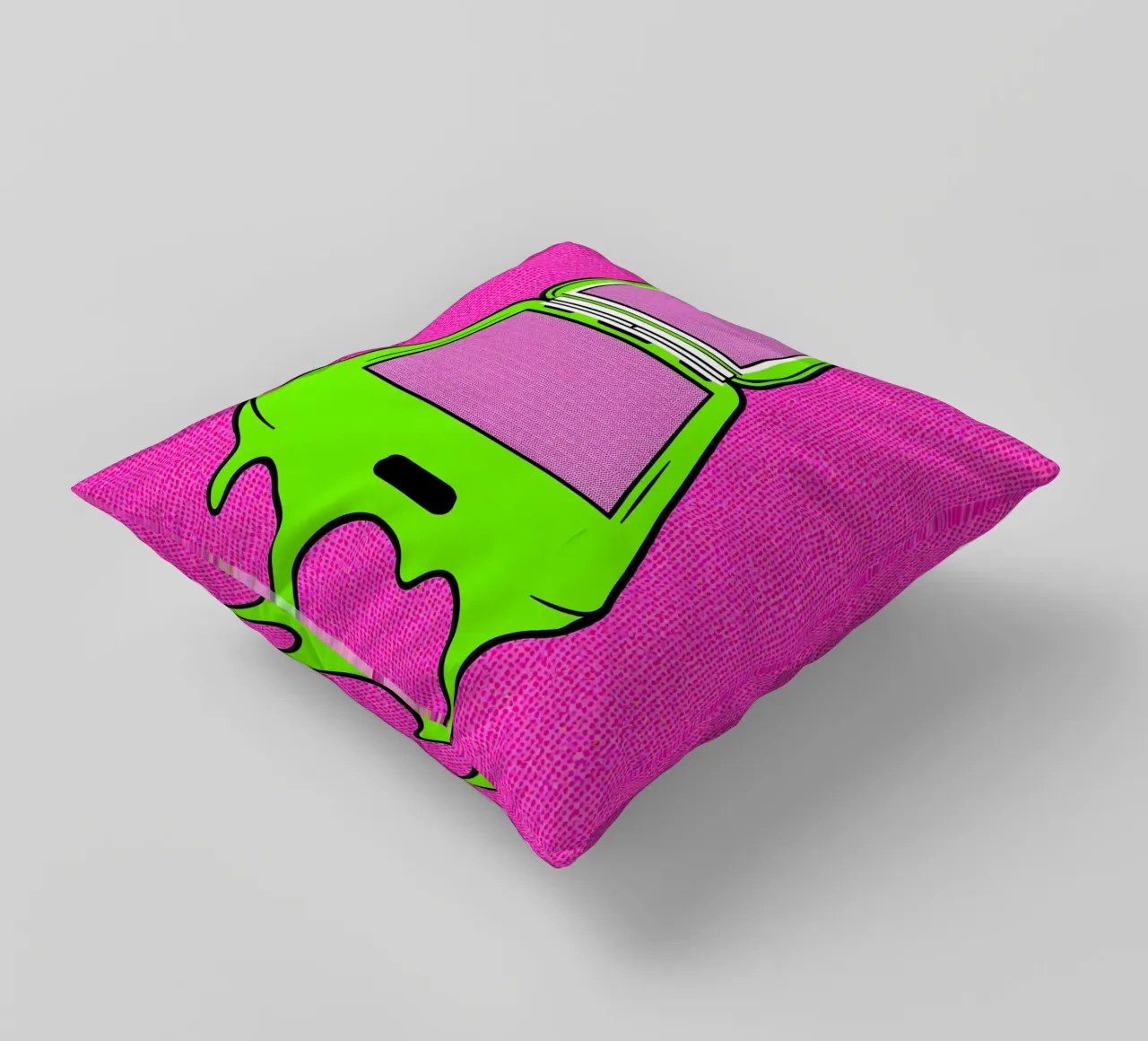 Flip Phone in fusione - Pop Art cuscino da ColorCrash Gallery