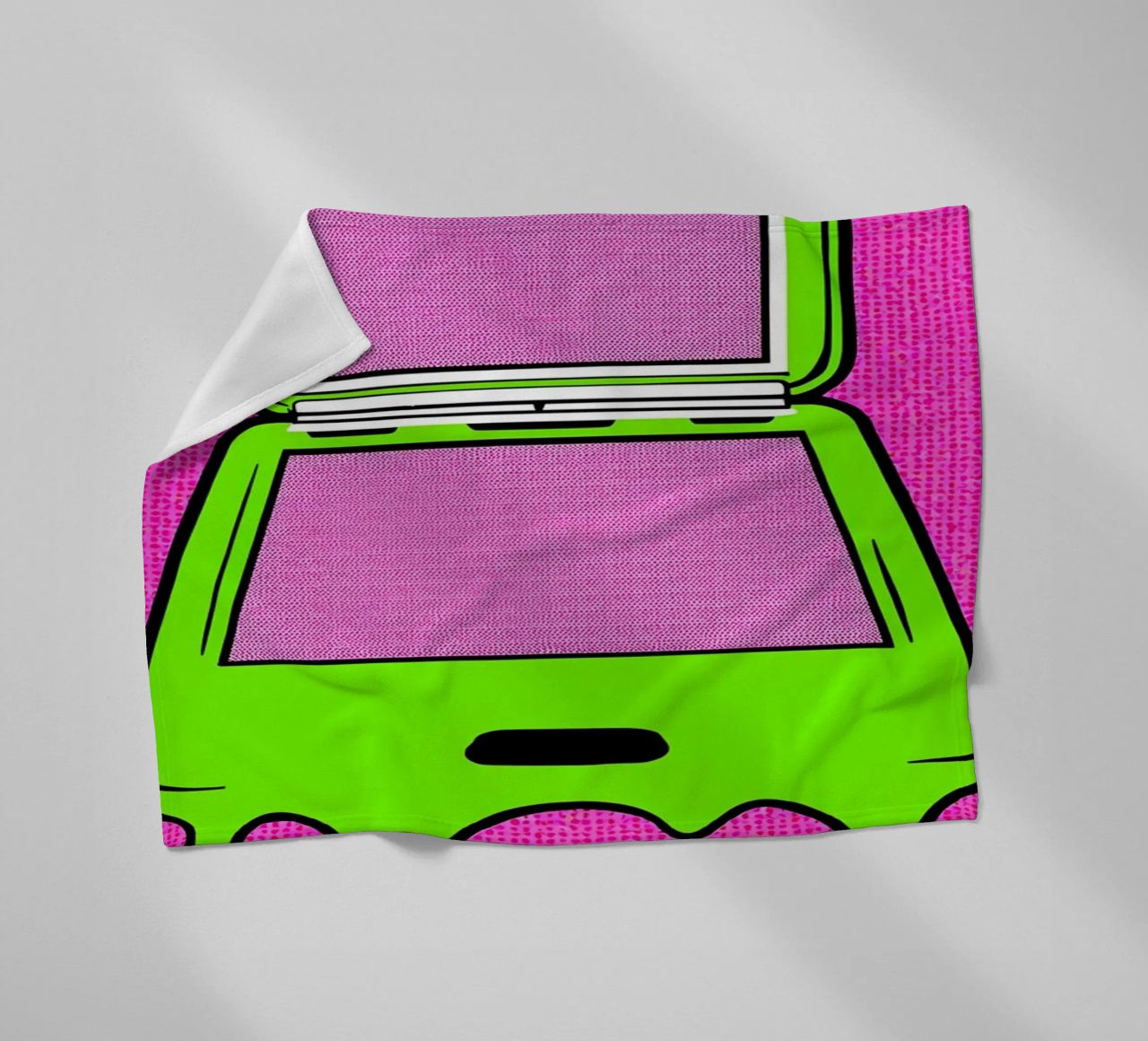 Flip Phone in fusione - Pop Art coperta in pile da ColorCrash Gallery