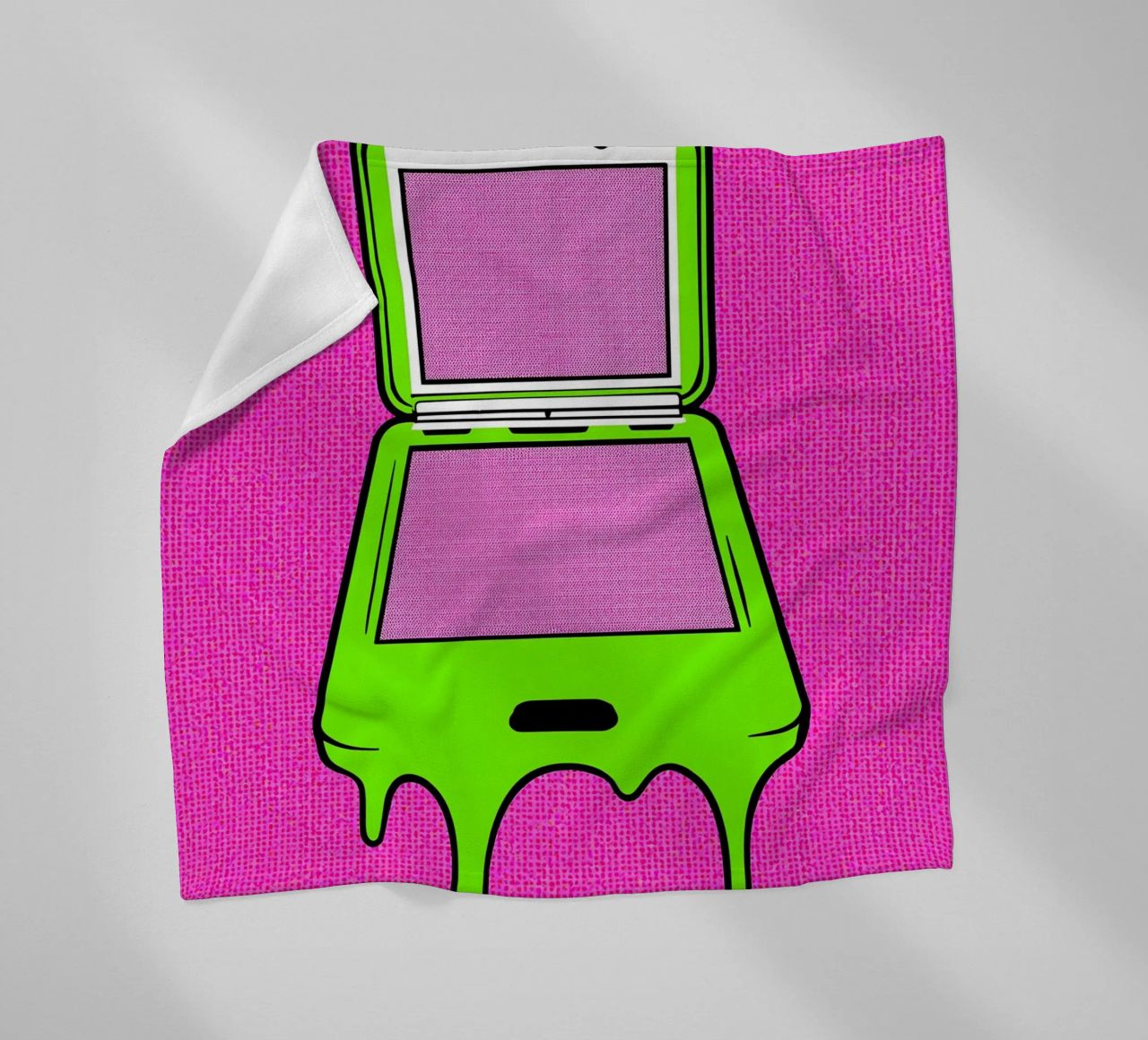 Flip Phone in fusione - Pop Art coperta in pile da ColorCrash Gallery