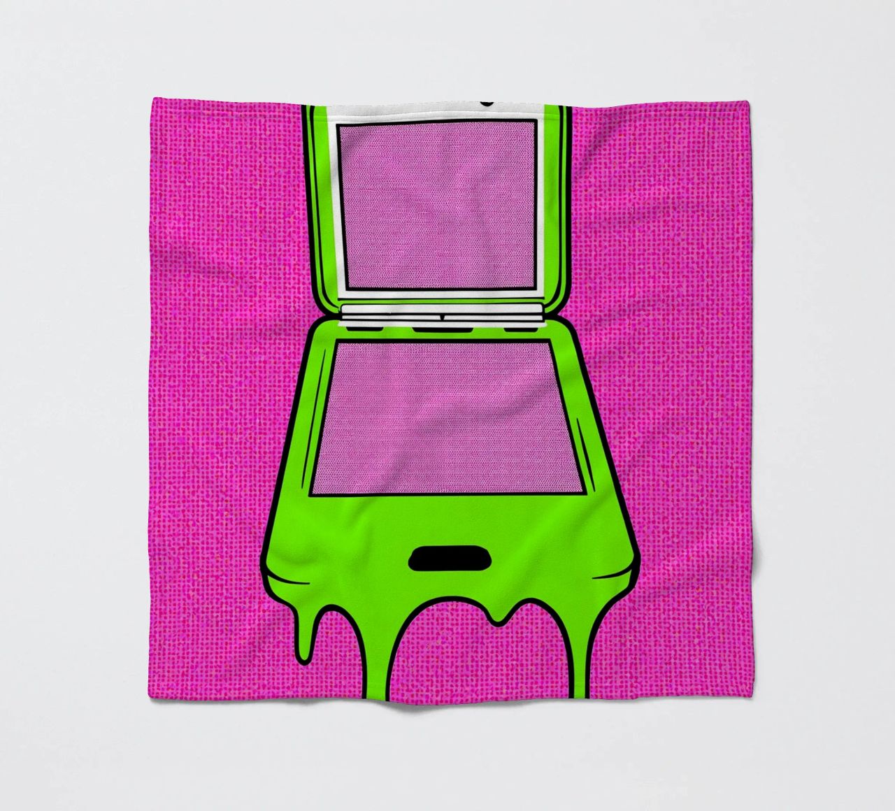 Flip Phone in fusione - Pop Art coperta in pile da ColorCrash Gallery