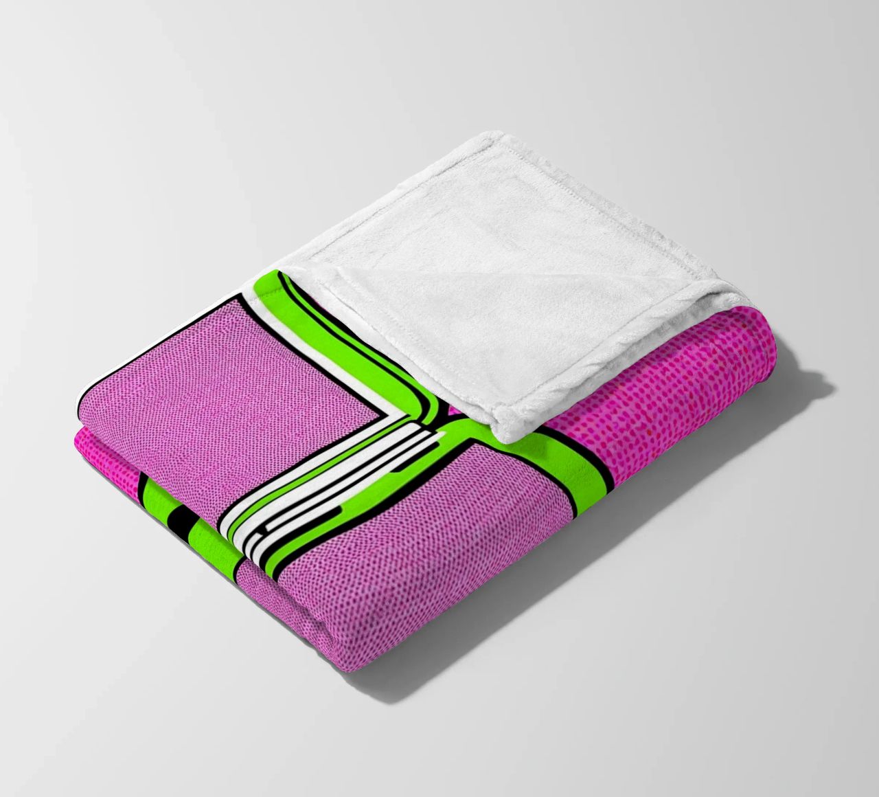 Flip Phone in fusione - Pop Art coperta in pile da ColorCrash Gallery