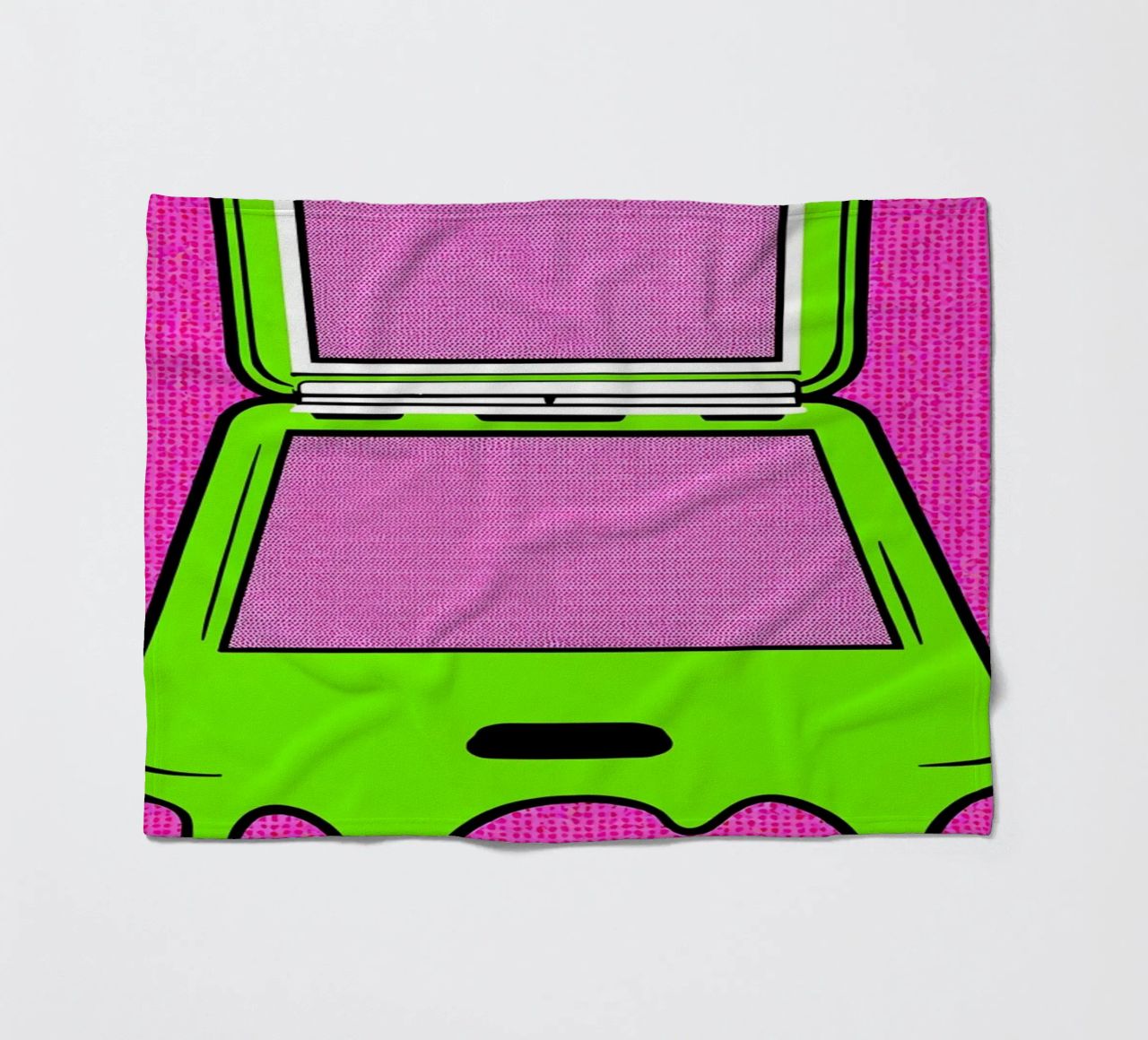 Flip Phone in fusione - Pop Art coperta in pile da ColorCrash Gallery