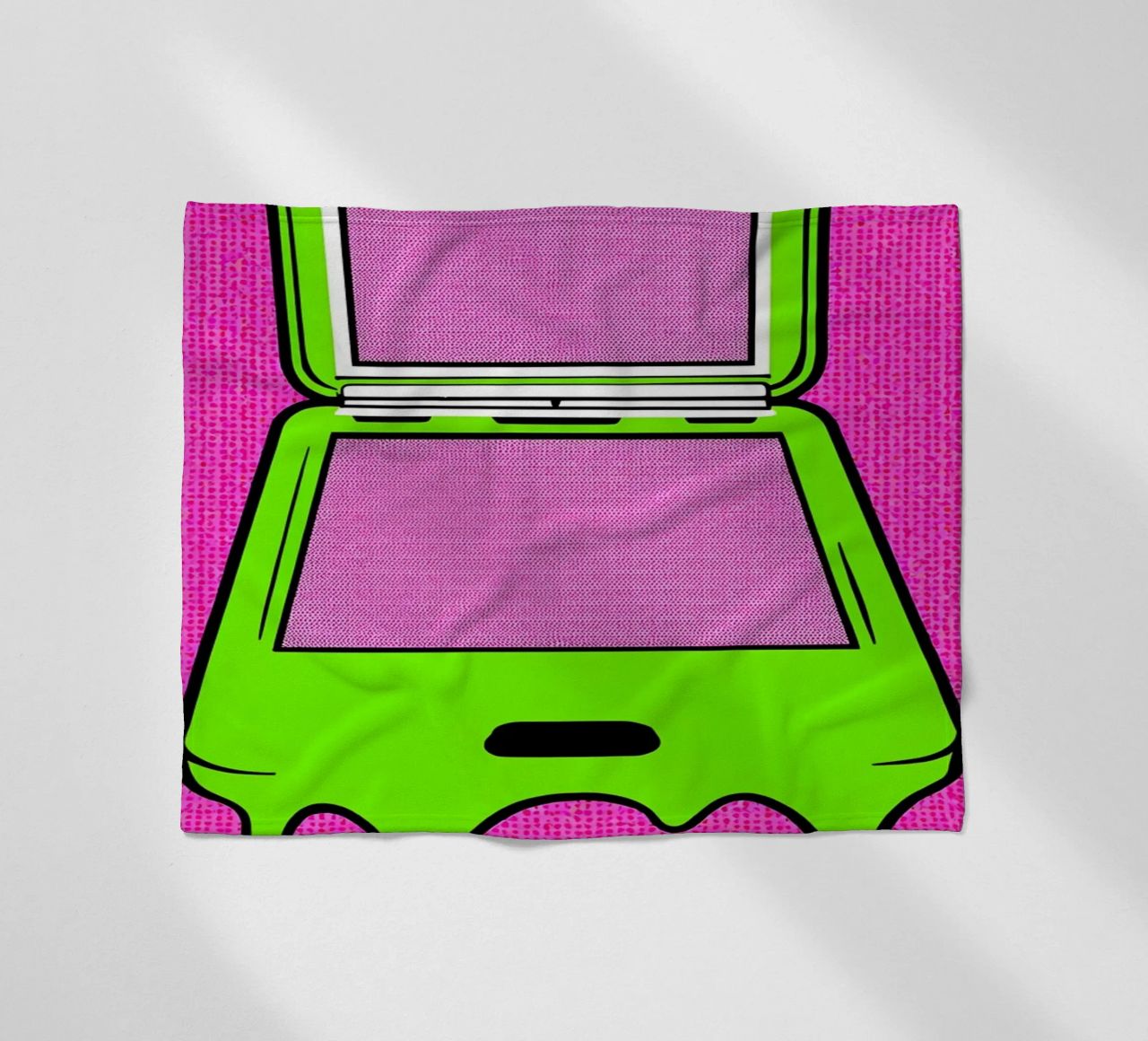 Flip Phone in fusione - Pop Art coperta in pile da ColorCrash Gallery