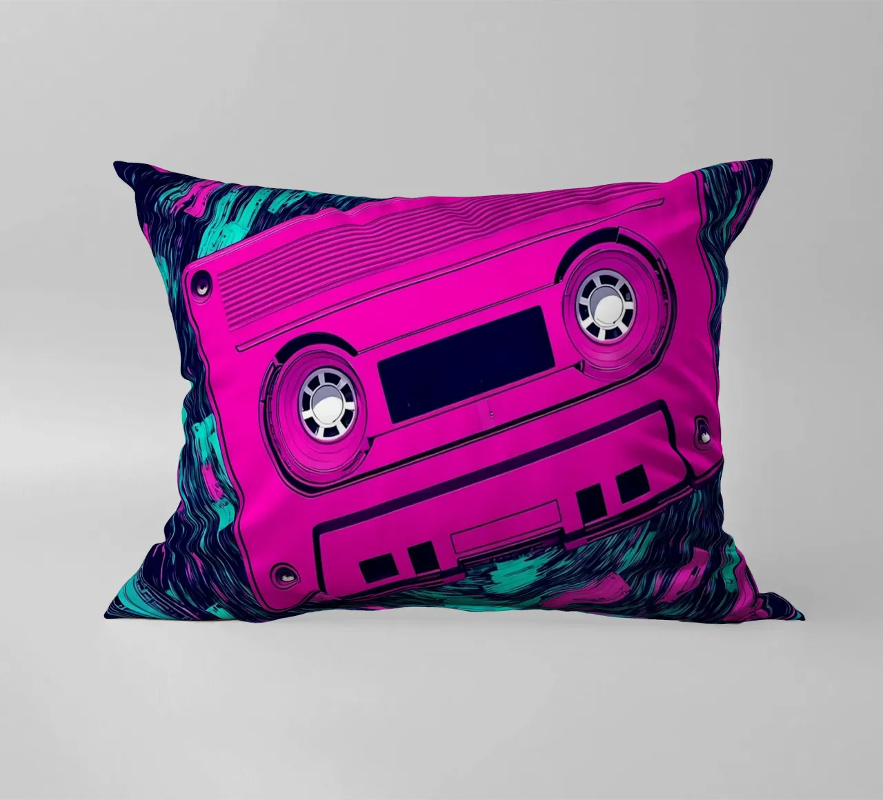 Nastro a cassetta - Pop Art cuscino da ColorCrash Gallery