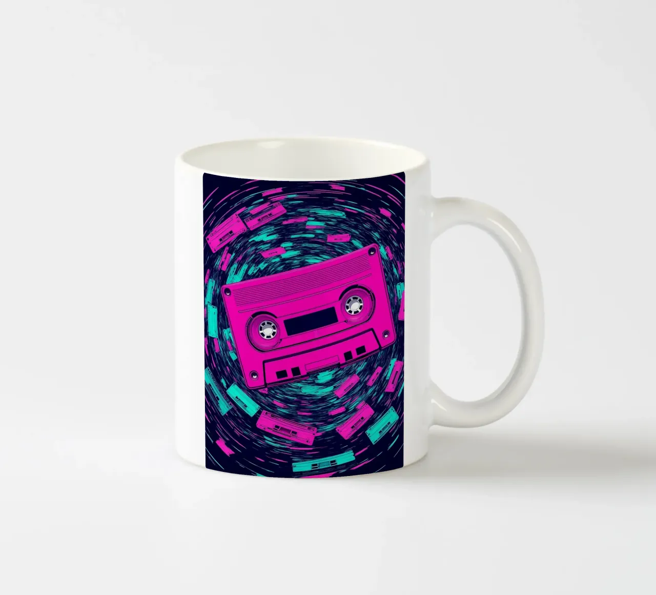 Nastro a cassetta - Pop Art tazza in ceramica da ColorCrash Gallery