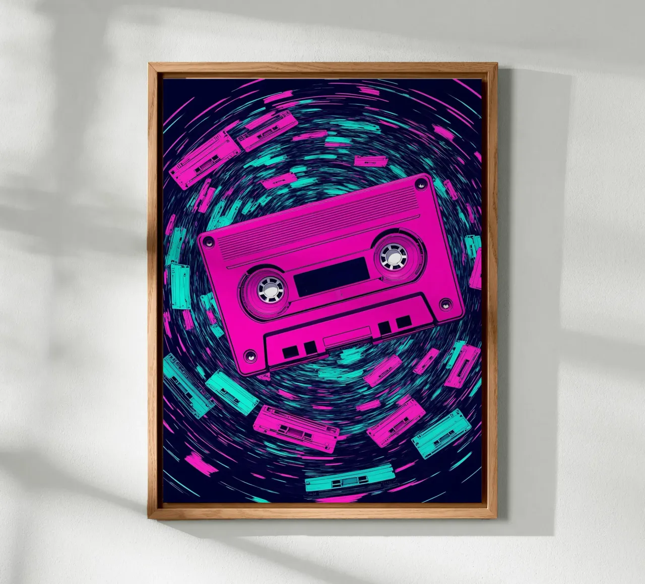 Nastro a cassetta - Pop Art alluminio dibond da ColorCrash Gallery