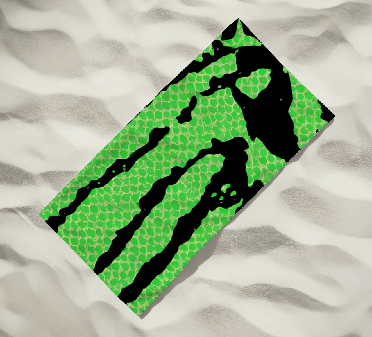Faccia di cactus - Pop Art telo mare da ColorCrash Gallery