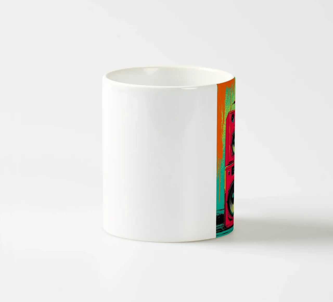 Boombox - Pop Art tazza in ceramica da ColorCrash Gallery