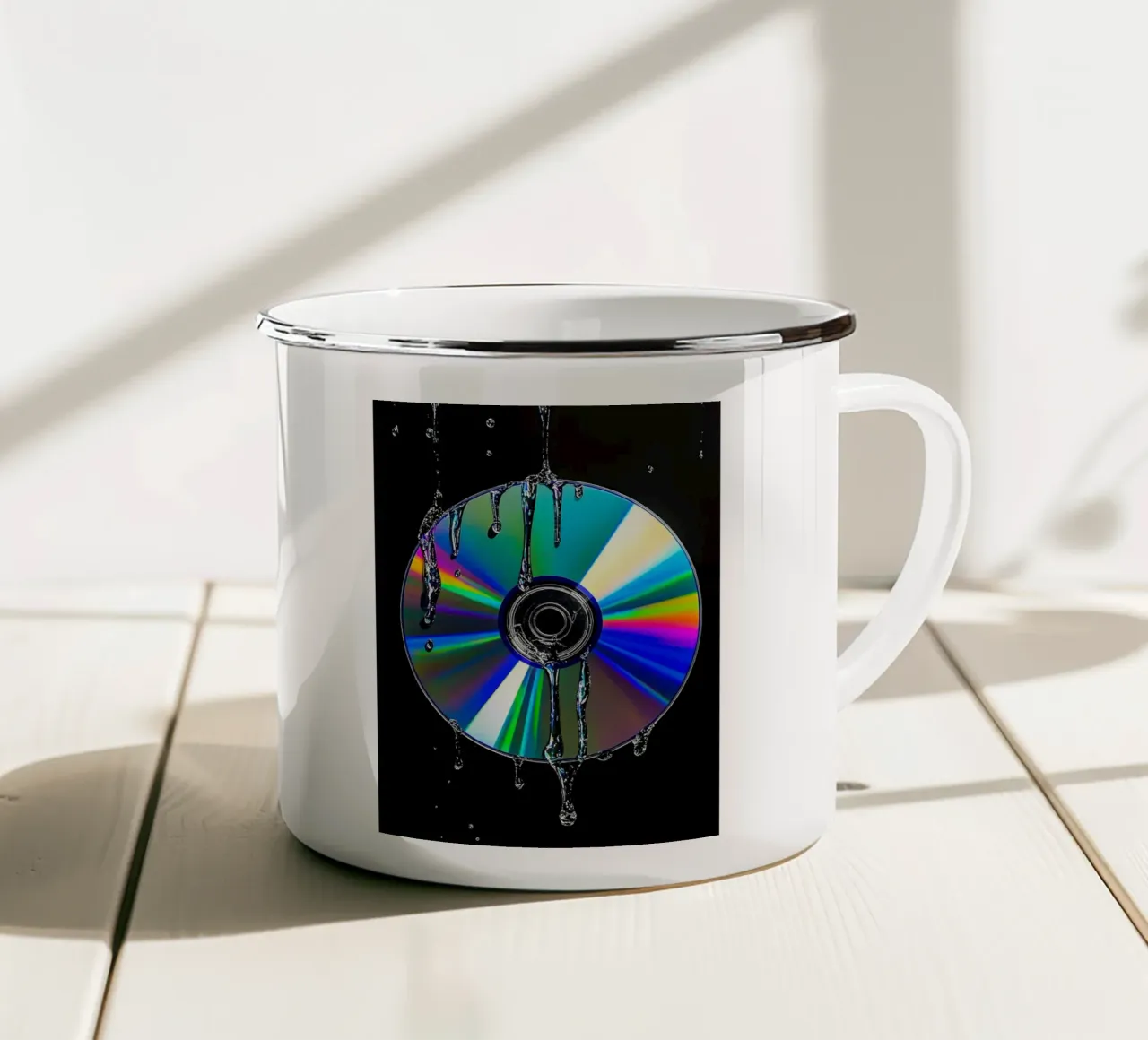 cd - Pop Art tazza in smalto da ColorCrash Gallery