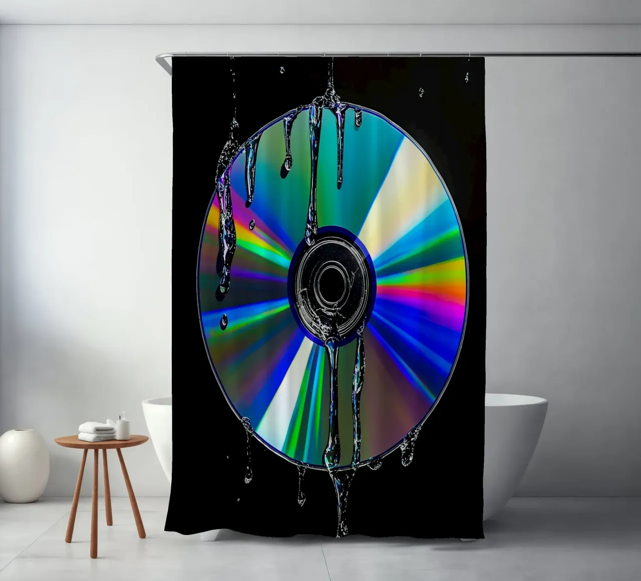 cd - Pop Art shower curtain by ColorCrash Gallery