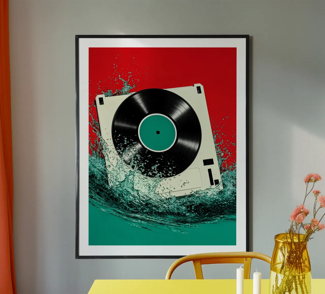 Disco in vinile - Pop Art carta hahnemühle da ColorCrash Gallery