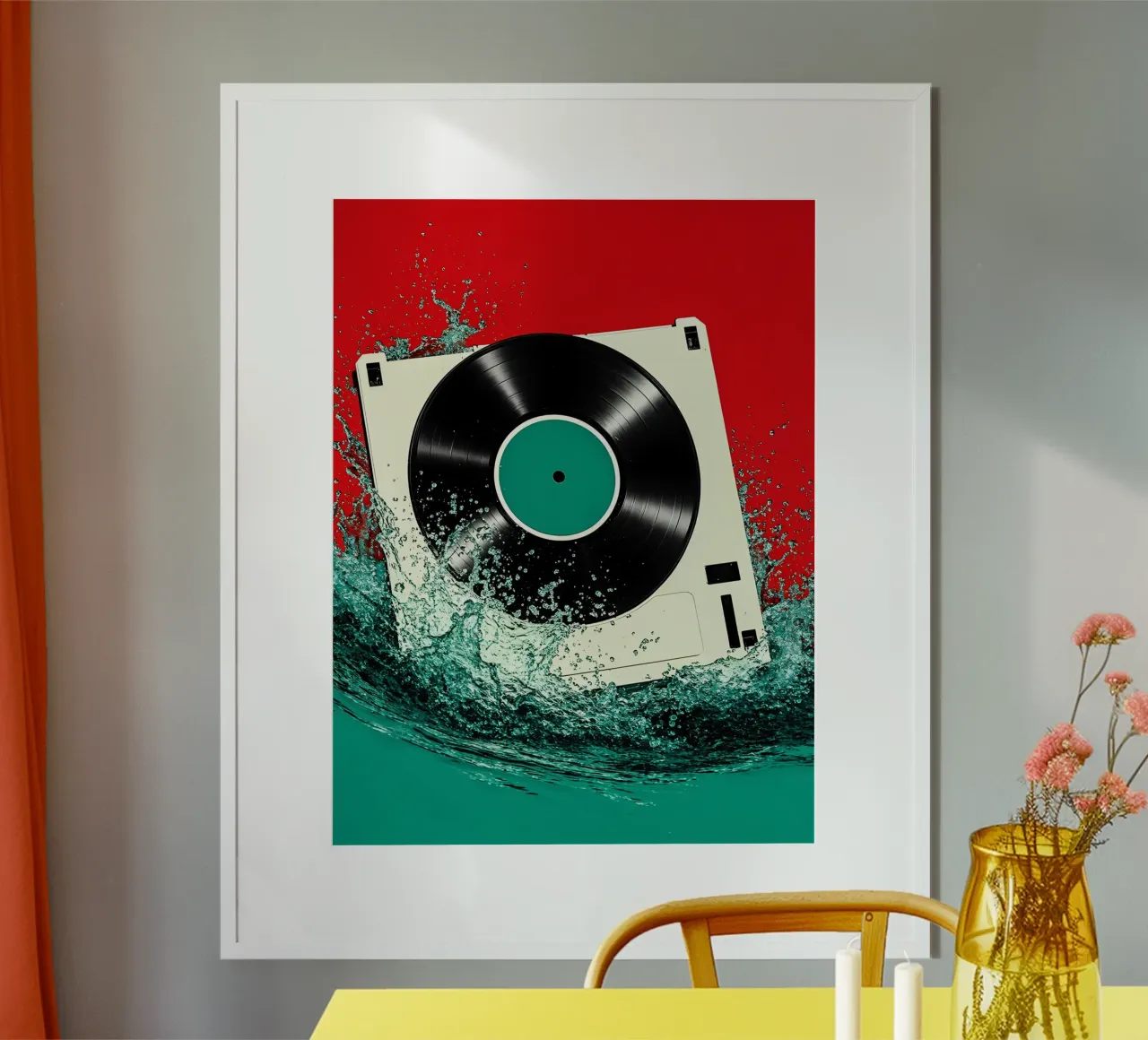 Disco in vinile - Pop Art carta hahnemühle da ColorCrash Gallery