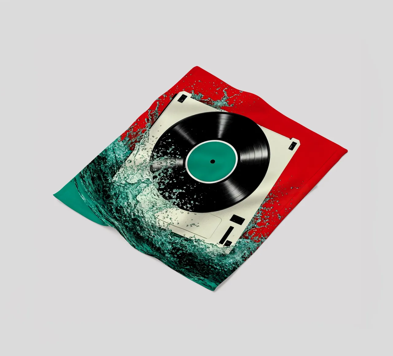 Disco in vinile - Pop Art coperta in pile da ColorCrash Gallery