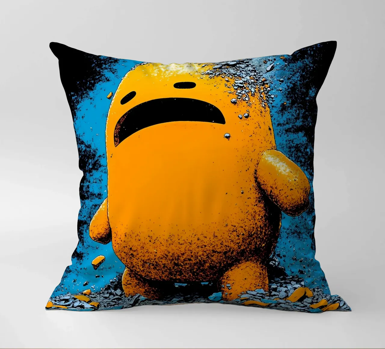 Sgretolamento - Pop Art cuscino da ColorCrash Gallery