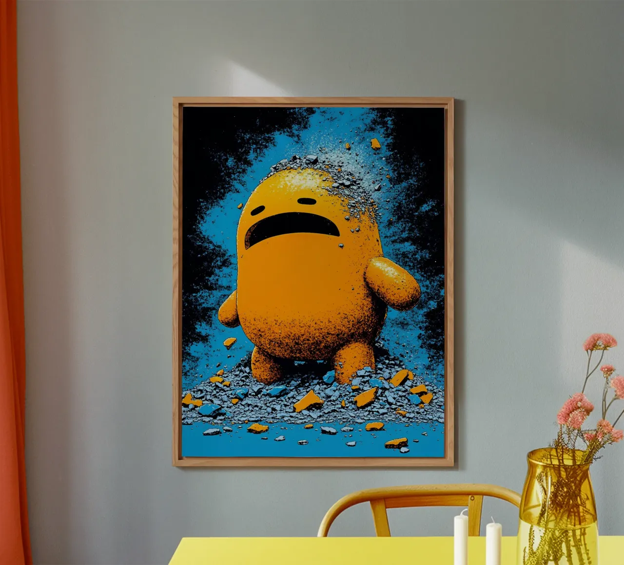 Sgretolamento - Pop Art alluminio dibond da ColorCrash Gallery