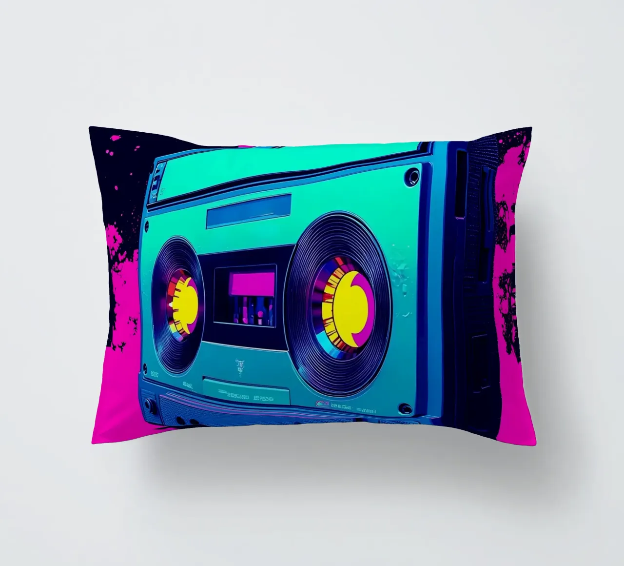 Nastro a cassetta - Pop Art cuscino da ColorCrash Gallery