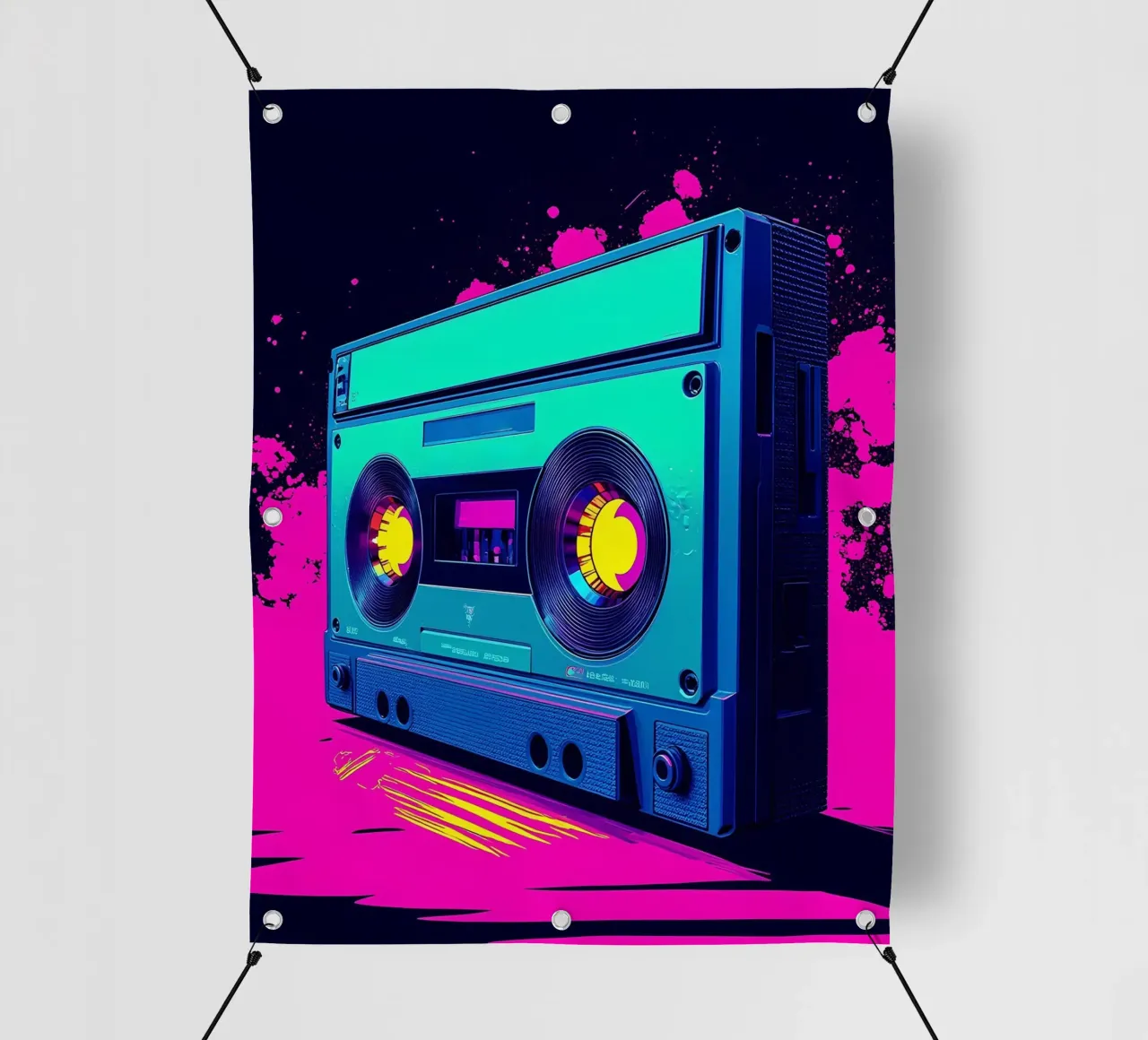 Nastro a cassetta - Pop Art telo in pvc da ColorCrash Gallery