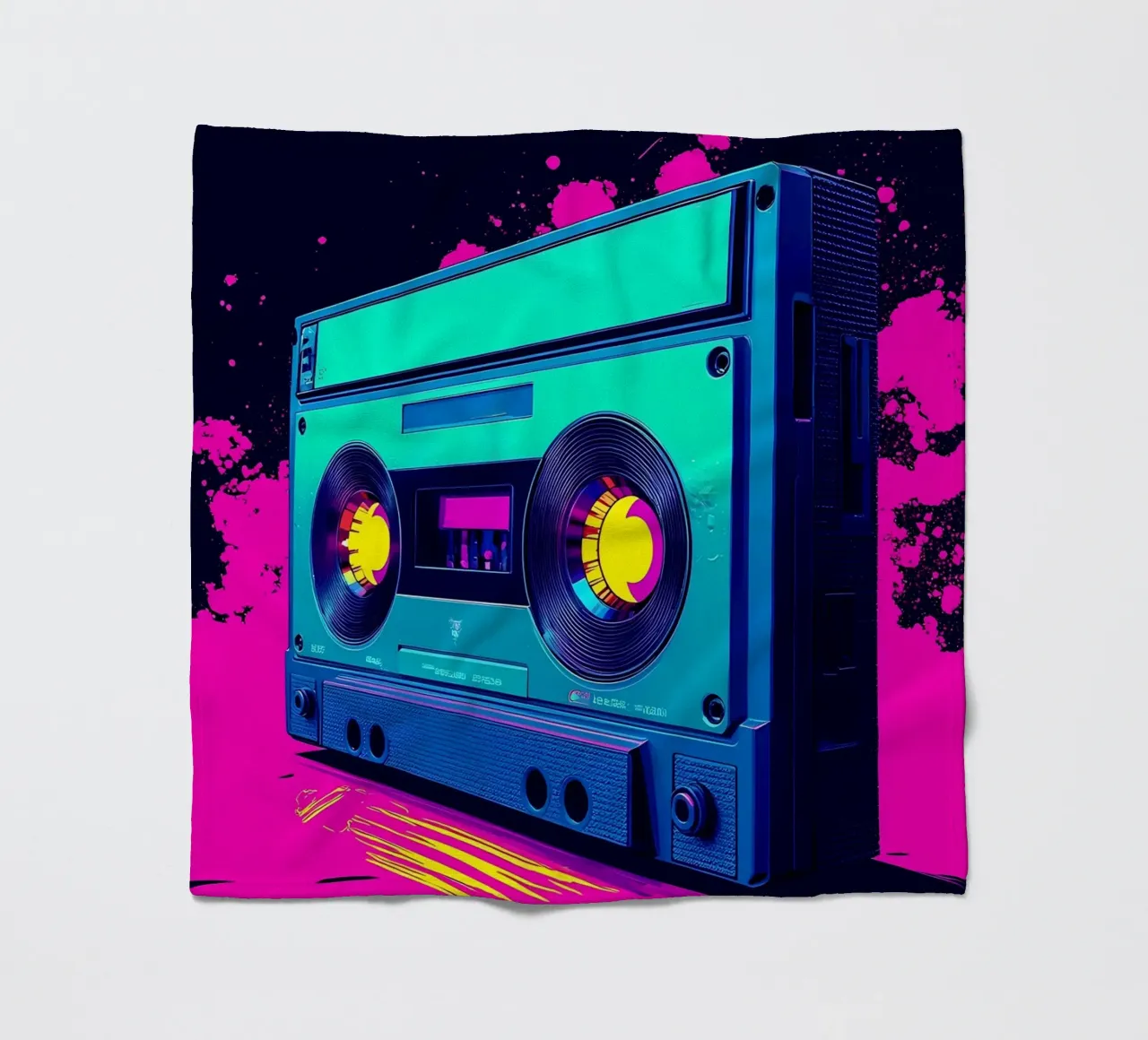 Nastro a cassetta - Pop Art coperta in pile da ColorCrash Gallery