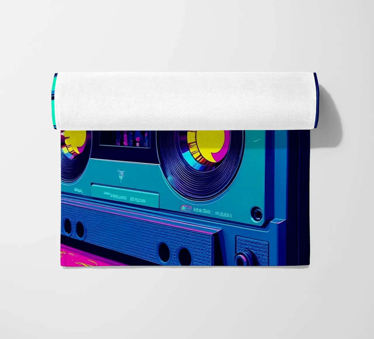 Nastro a cassetta - Pop Art telo mare da ColorCrash Gallery