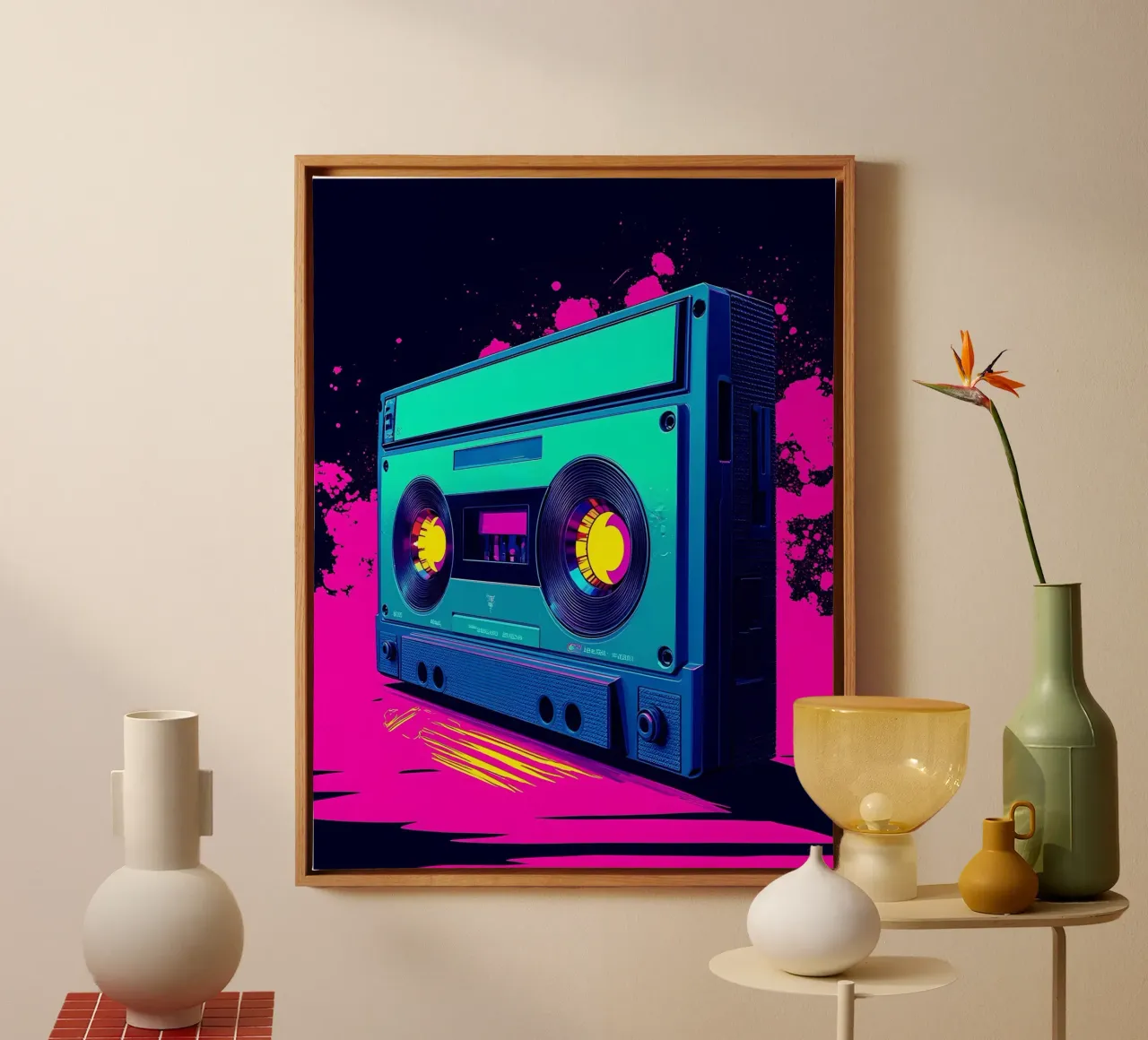 Nastro a cassetta - Pop Art tela da ColorCrash Gallery