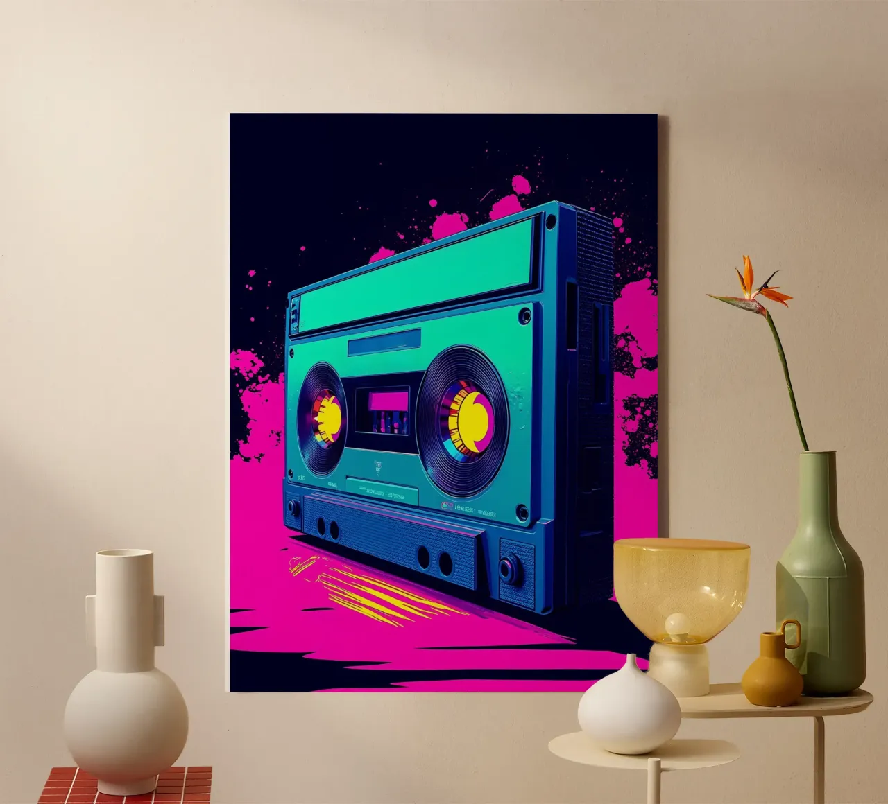 Nastro a cassetta - Pop Art tela da ColorCrash Gallery