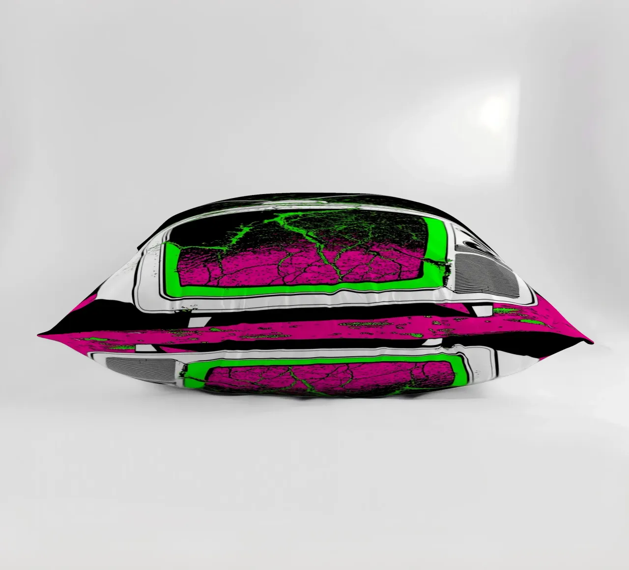 Televisione in frantumi - Pop Art cuscino da ColorCrash Gallery